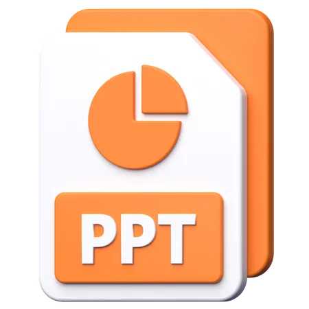 Archivo ppt  3D Icon