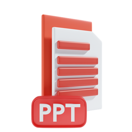 Archivo ppt  3D Icon