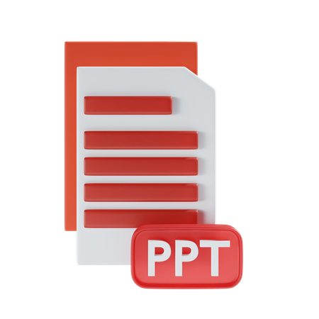 Archivo ppt  3D Icon