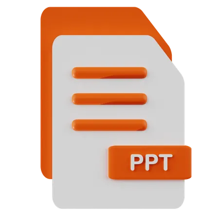 Archivo ppt  3D Icon