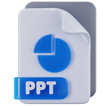 Archivo ppt  3D Icon