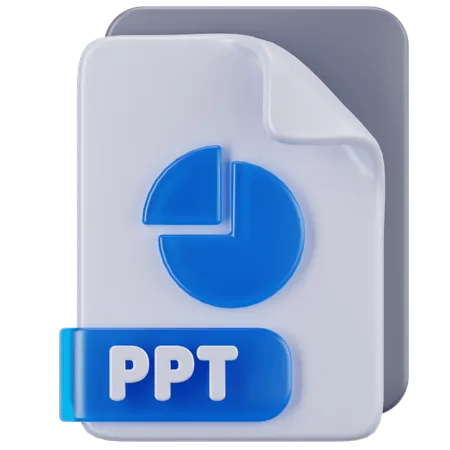 Archivo ppt  3D Icon