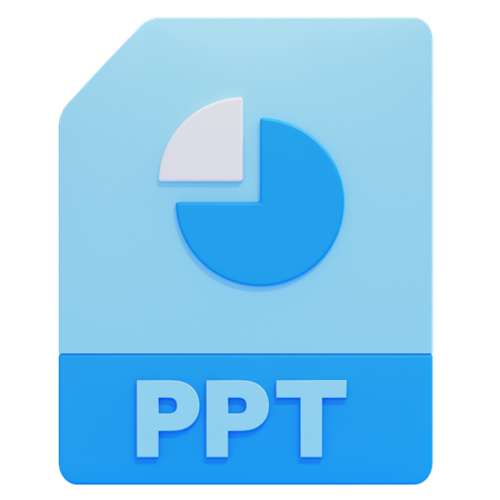 Archivo ppt  3D Icon