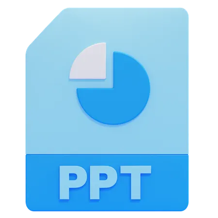 Archivo ppt  3D Icon