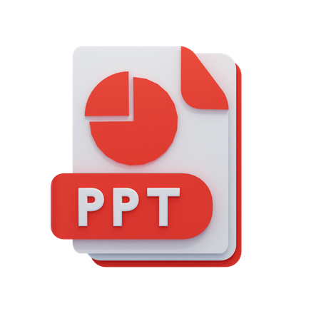 Archivo ppt  3D Icon