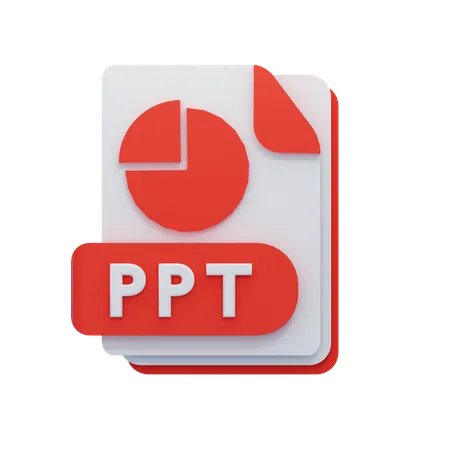 Archivo ppt  3D Icon