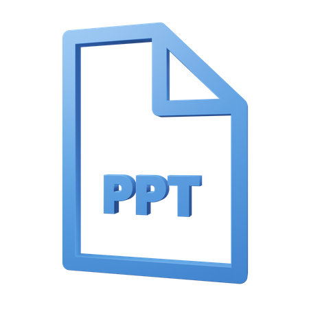 Archivo ppt  3D Icon