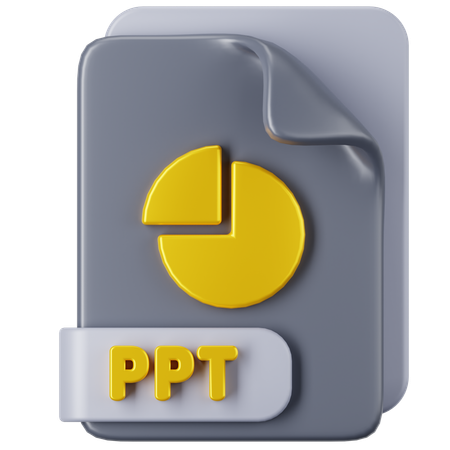 Archivo ppt  3D Icon