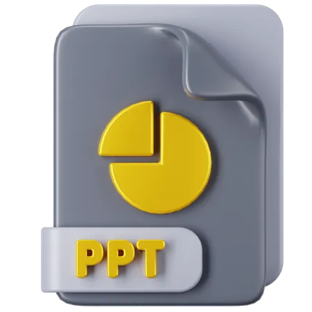 Archivo ppt  3D Icon