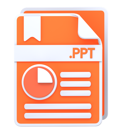 Archivo ppt  3D Icon