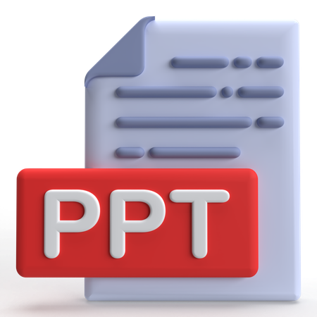 Archivo ppt  3D Icon