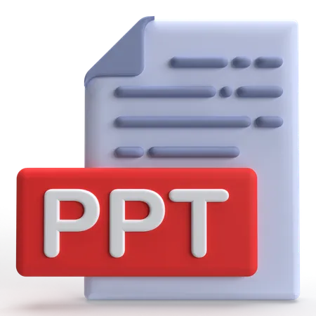 Archivo ppt  3D Icon