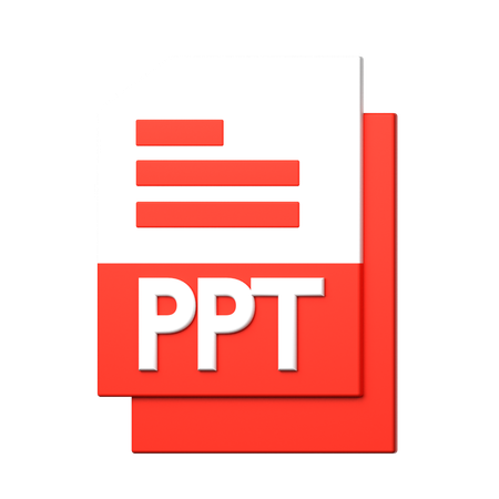 Archivo ppt  3D Icon