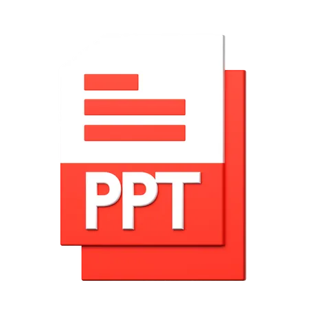 Archivo ppt  3D Icon