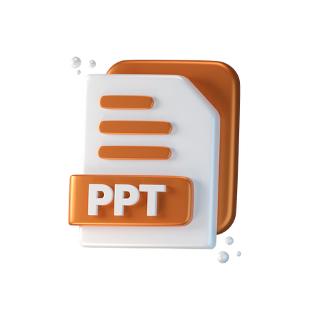 Archivo ppt  3D Icon