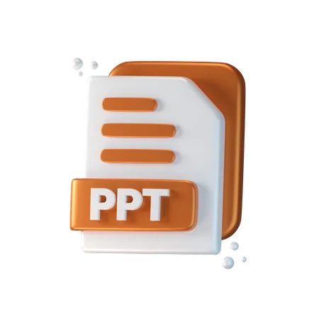 Archivo ppt  3D Icon