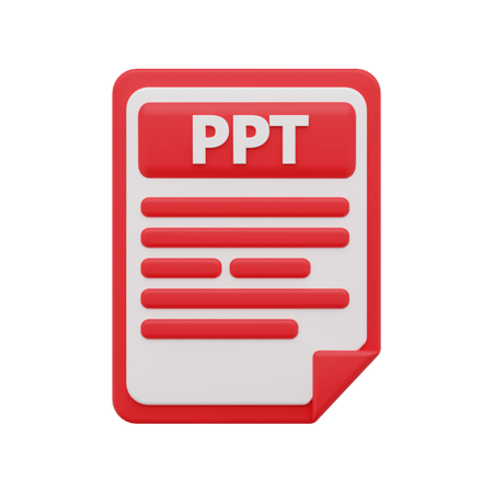 Archivo ppt  3D Icon