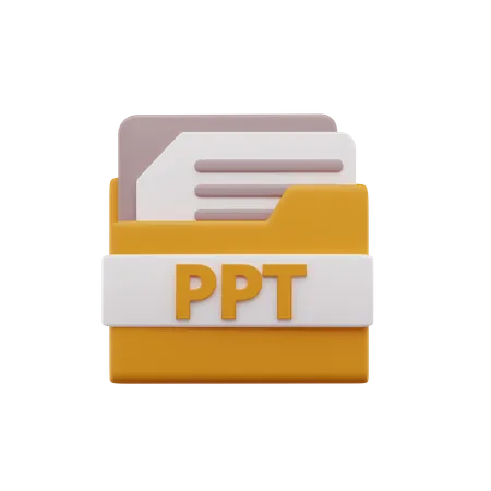 Archivo ppt  3D Icon