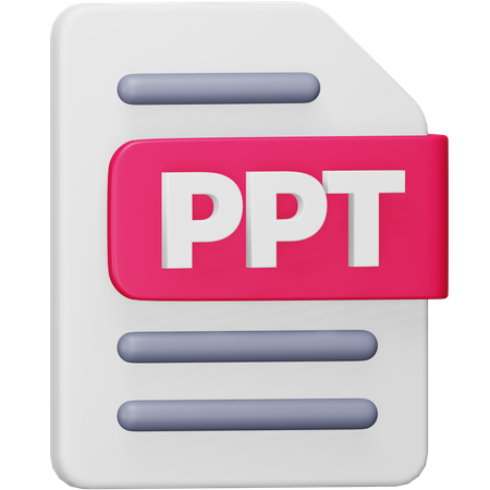 Archivo ppt  3D Icon