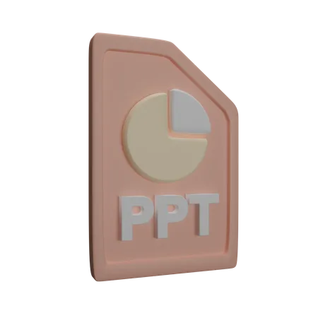 Archivo ppt  3D Icon