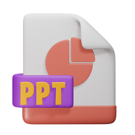 Archivo ppt  3D Icon