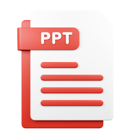 Archivo ppt  3D Icon