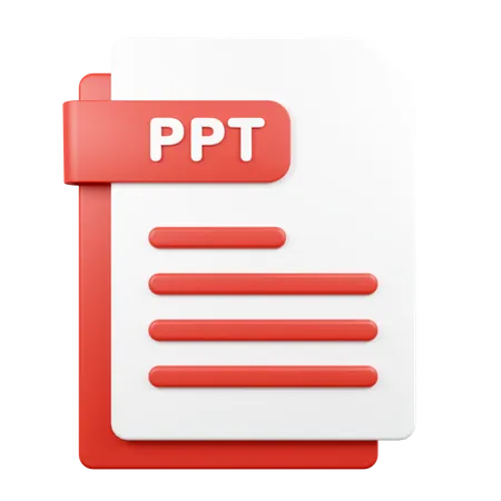 Archivo ppt  3D Icon