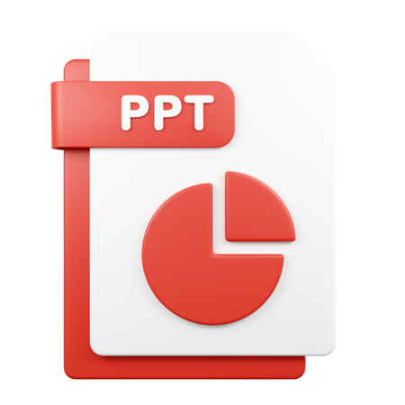 Archivo ppt  3D Icon