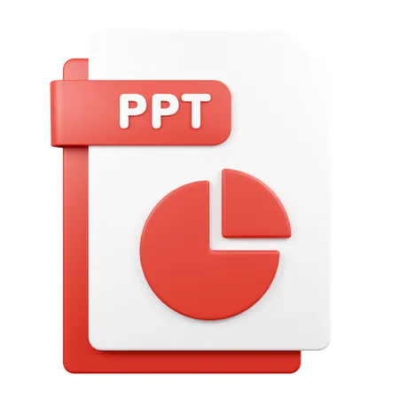 Archivo ppt  3D Icon