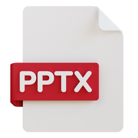 Archivo pptx  3D Icon