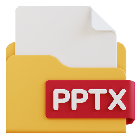 Archivo pptx  3D Icon