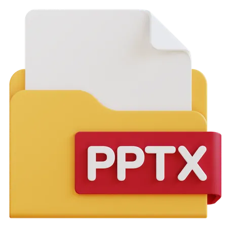 Archivo pptx  3D Icon