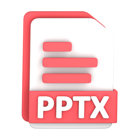 Archivo pptx  3D Icon