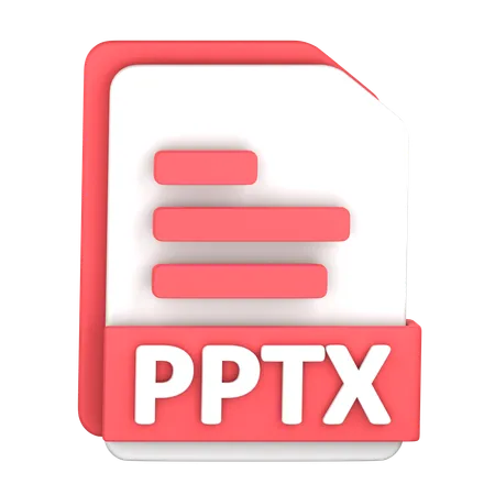 Archivo pptx  3D Icon