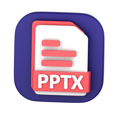 Archivo pptx  3D Icon