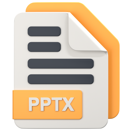 Archivo pptx  3D Icon