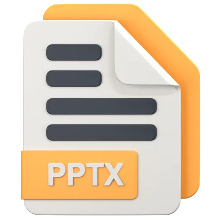 Archivo pptx  3D Icon