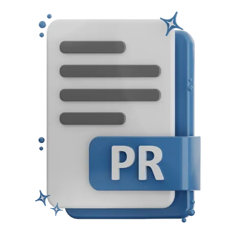 Archivo pr  3D Icon