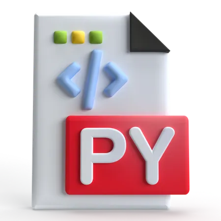 Archivo Python  3D Icon