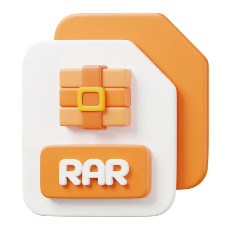 Archivo rar  3D Icon