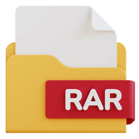 Archivo rar  3D Icon