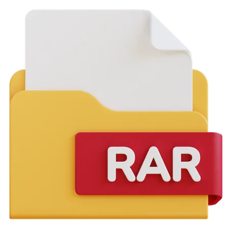 Archivo rar  3D Icon