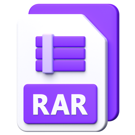 Archivo rar  3D Icon