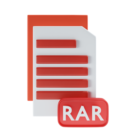 Archivo rar  3D Icon