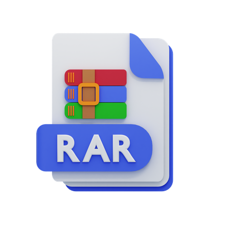 Archivo rar  3D Icon