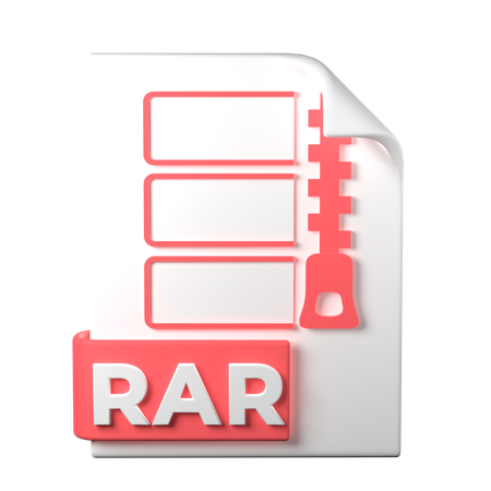 Archivo rar  3D Icon