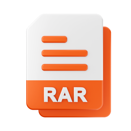 Archivo rar  3D Icon