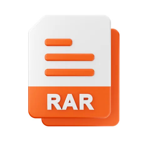 Archivo rar  3D Icon