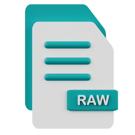 Archivo RAW  3D Icon