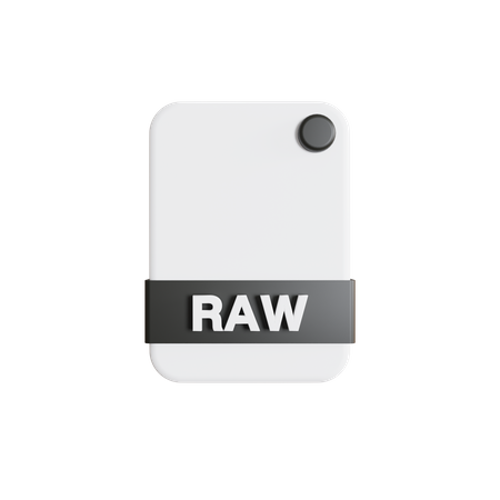 Archivo RAW  3D Icon